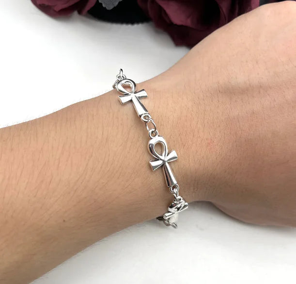 Gothic Vampire Cross Bracelet
